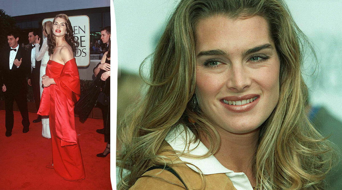 Brooke Shields dotter strålar i skådespelarens galaklänning