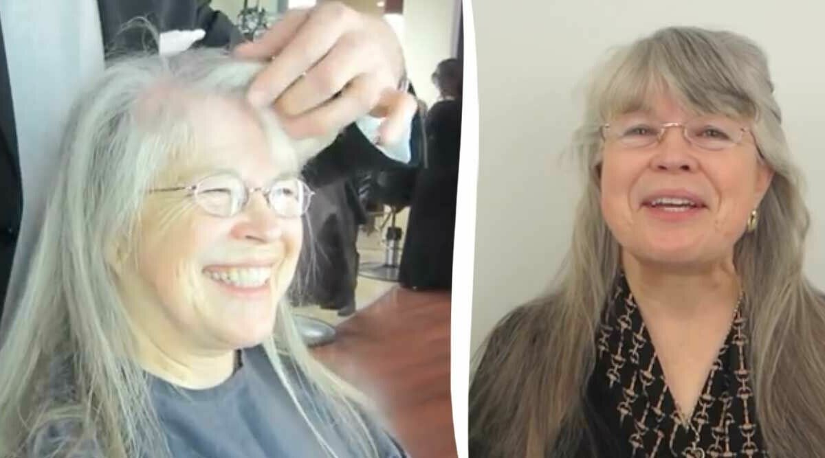 70-åriga kvinnans lycka över sin makeover