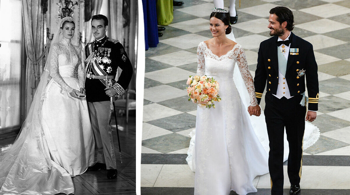 Vackraste kungliga bröllopsklänningarna