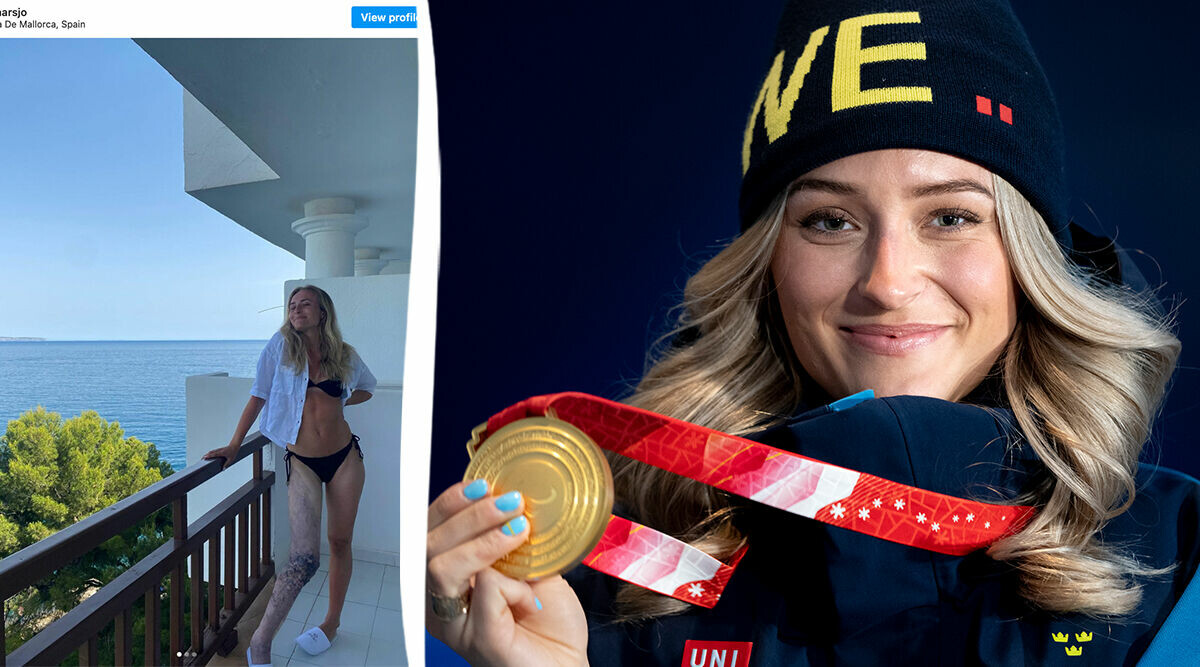 Ebba Årsjö hyllas för ärliga bilden – visar upp benet