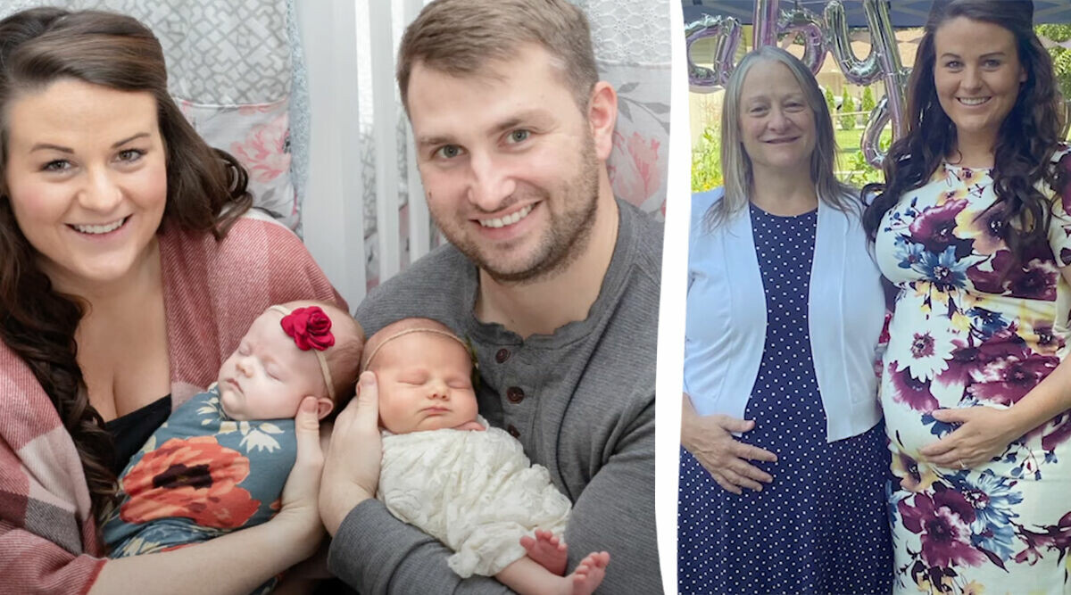 Mormor födde sitt eget barnbarn – när dottern var gravid