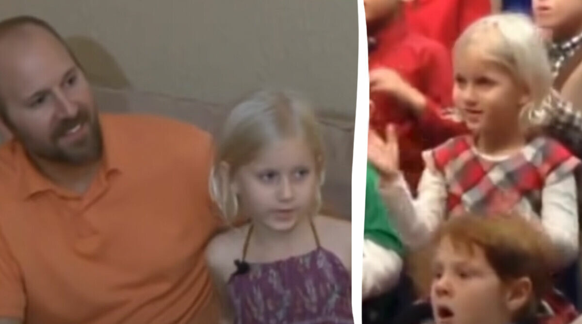 5-årig flicka översätter låten till teckenspråk – för sina föräldrar