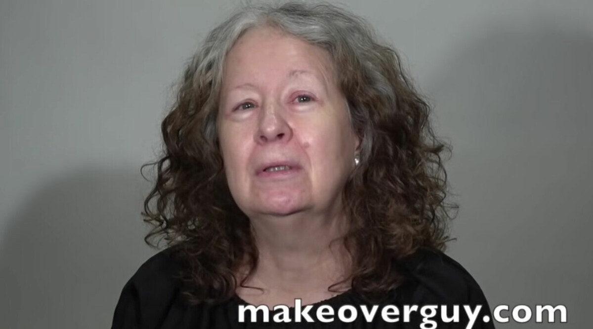 60-åriga kvinnan får makeover – kan inte känna igen sig själv