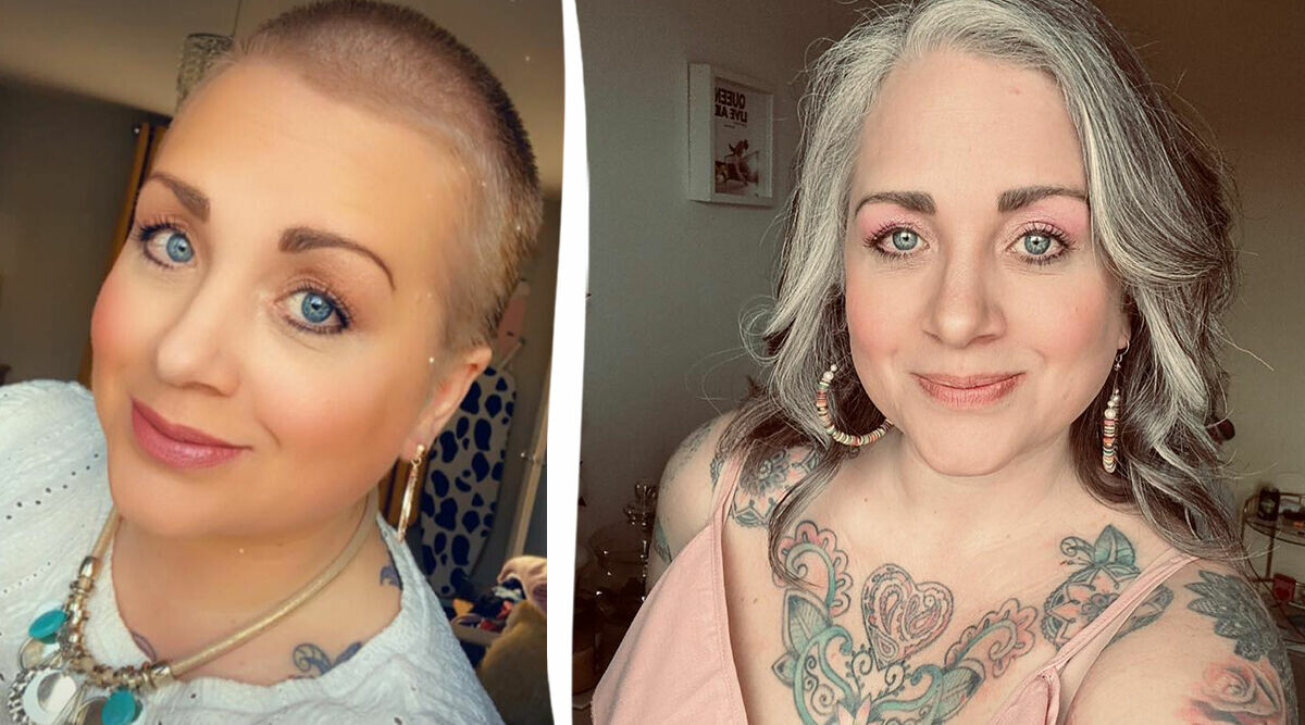 Amys helvändning – rakade av allt och omfamnade sitt gråa hår