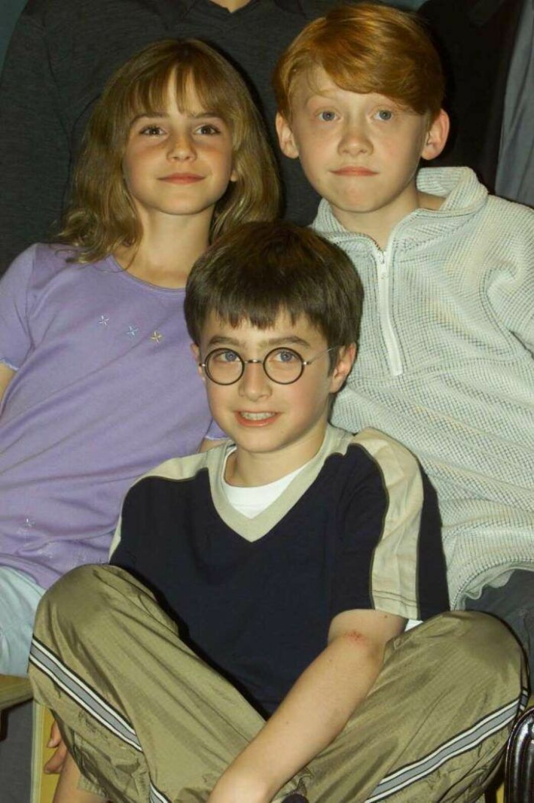 Daniel Radcliffe, Rupert Grint och Emma Watson. Daniel Radcliffe, Rupert Grint och Emma Watson från Harry Potter