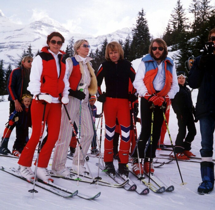 Abba i skidbacken