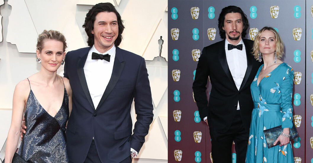 För att det skulle vara någon skillnad mellan åren sparade Adam Driver ut ett skägg. Adam Driver