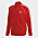 Röd wct-tröja / jacka med dragkedja och vit Adidas logga på bröstet och streck på ärmarna. Tröja från Adidas.