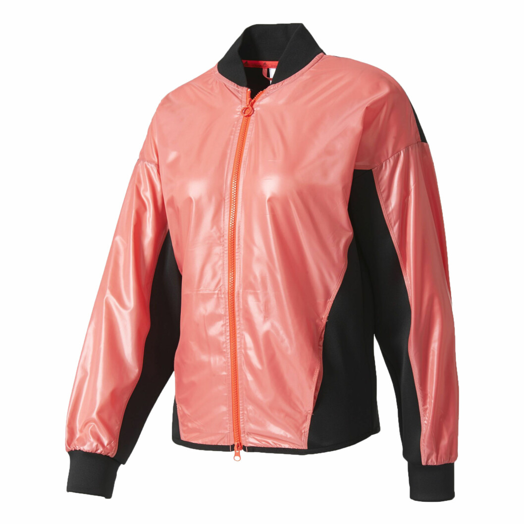 <a href="http://www.adidas.se/adidas-stellasport-bomberjacka/AZ7755.html">Jacka</a>, 849 kr, Stellasport/Adidas. rosa-träningsjacka-stellasport