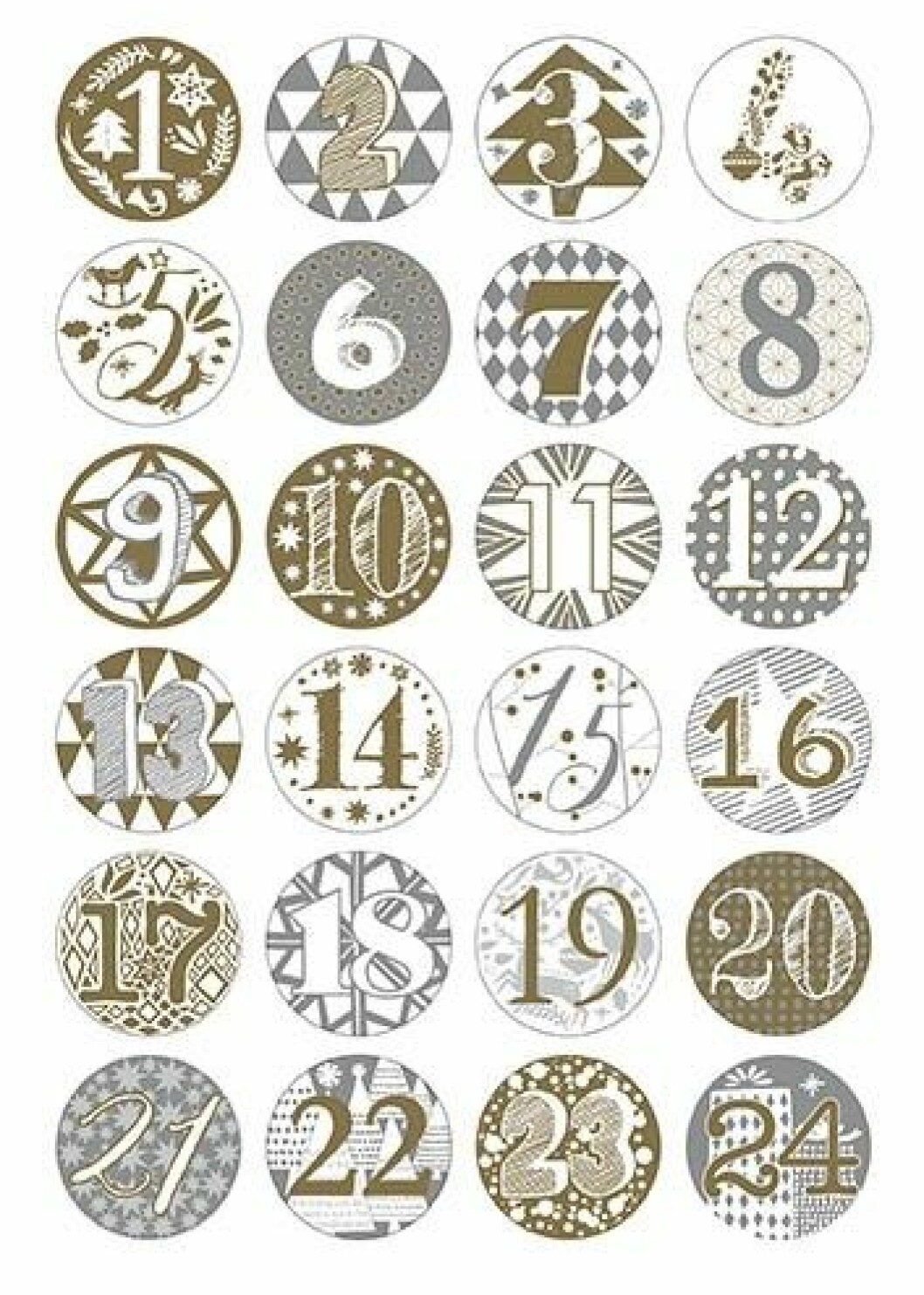 Siffror adventskalender