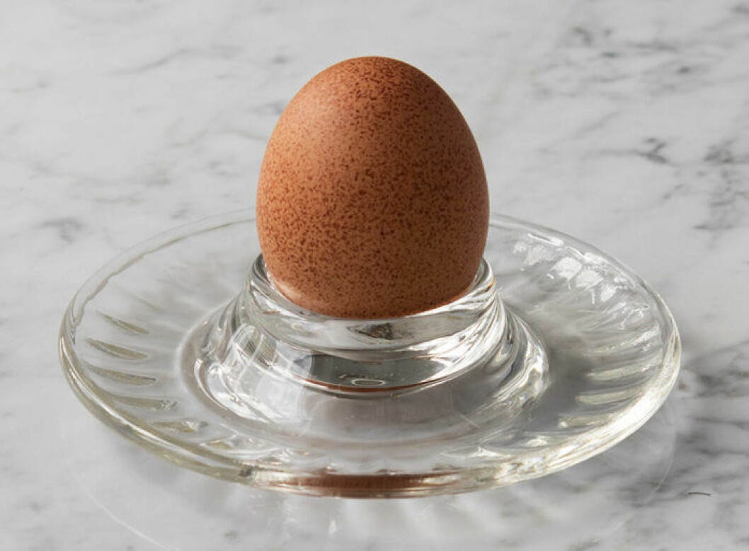 Äggkopp i glas från La Rochere till frukosten