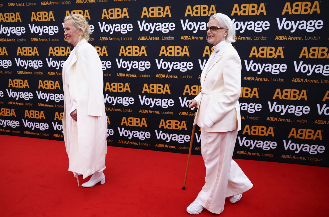 Agnetha och Anni-Frid i London den 26 maj 2022.