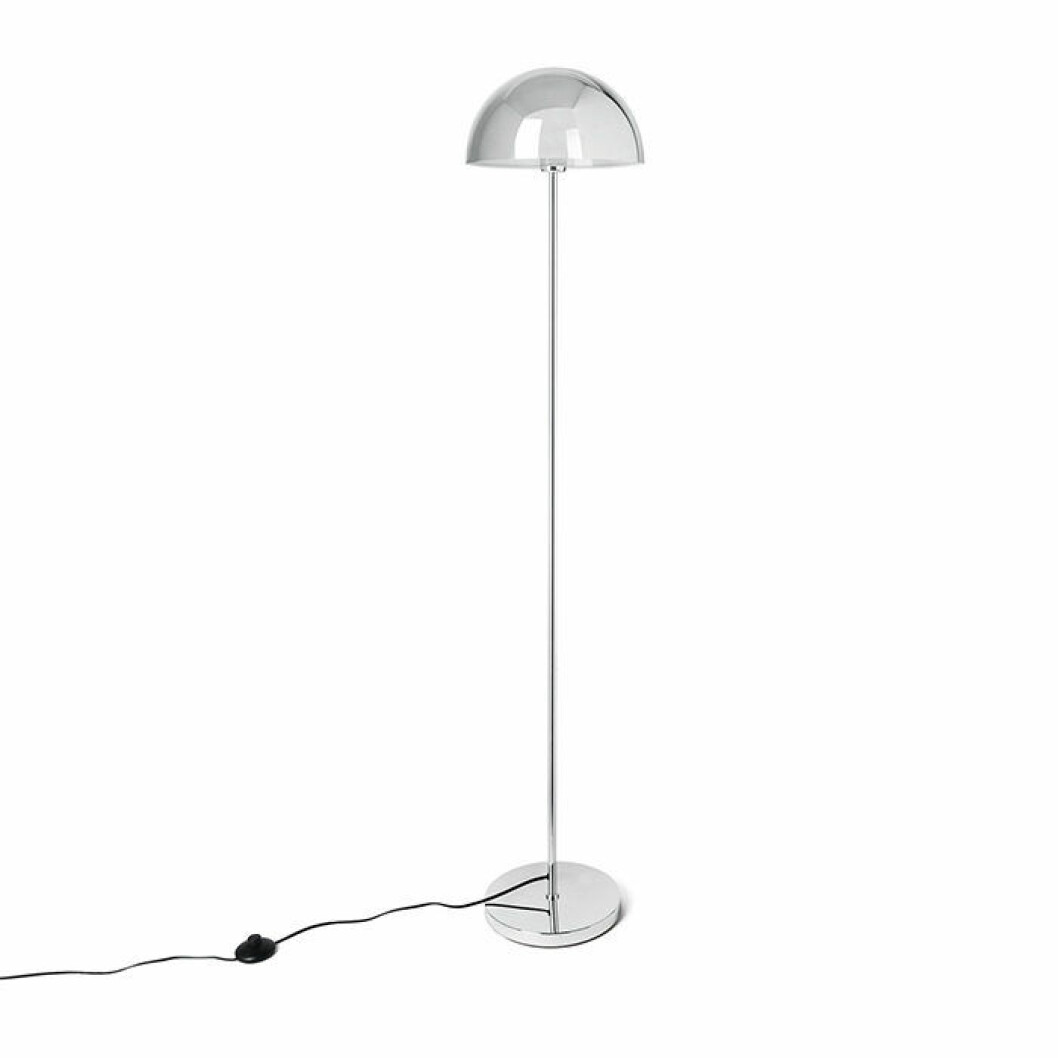 Metallicfärgad golvlampa från Åhléns 2019
