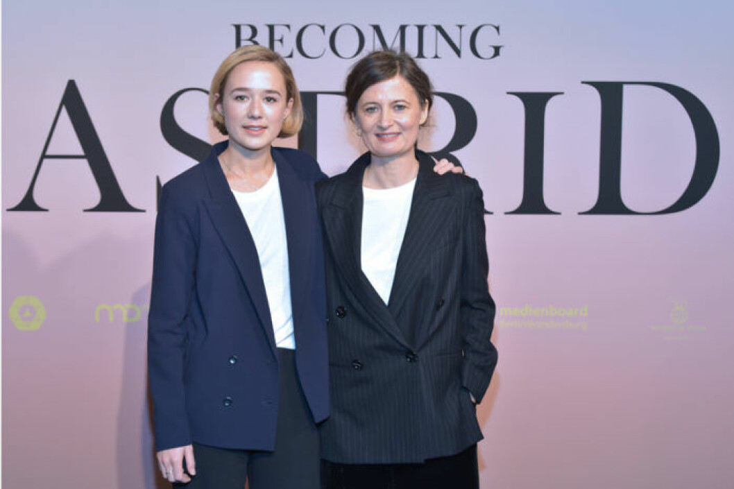 Alba August och Pernille Fischer Christensen i Berlin i februari 2018. Bild: IBL Bildbyrå Alba August och Pernille Fischer Christensen i Berlin februari i 2018.