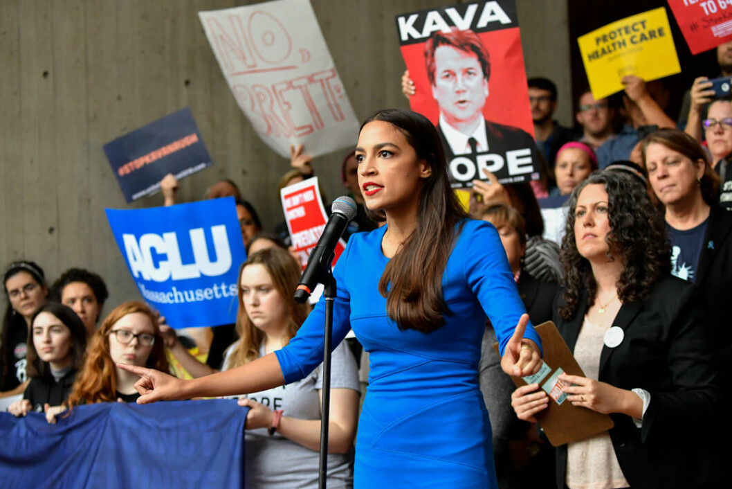 Alexandria Ocasio-Cortez gjorde succéval i USA 2018. Foto: IBL Alexandria Ocasio-Cortez som gjorde succé i valet 2018.