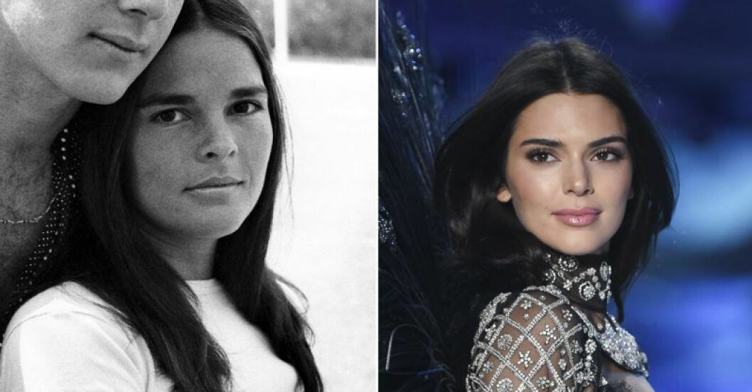 Ali McGraw och Kendall Jenner.