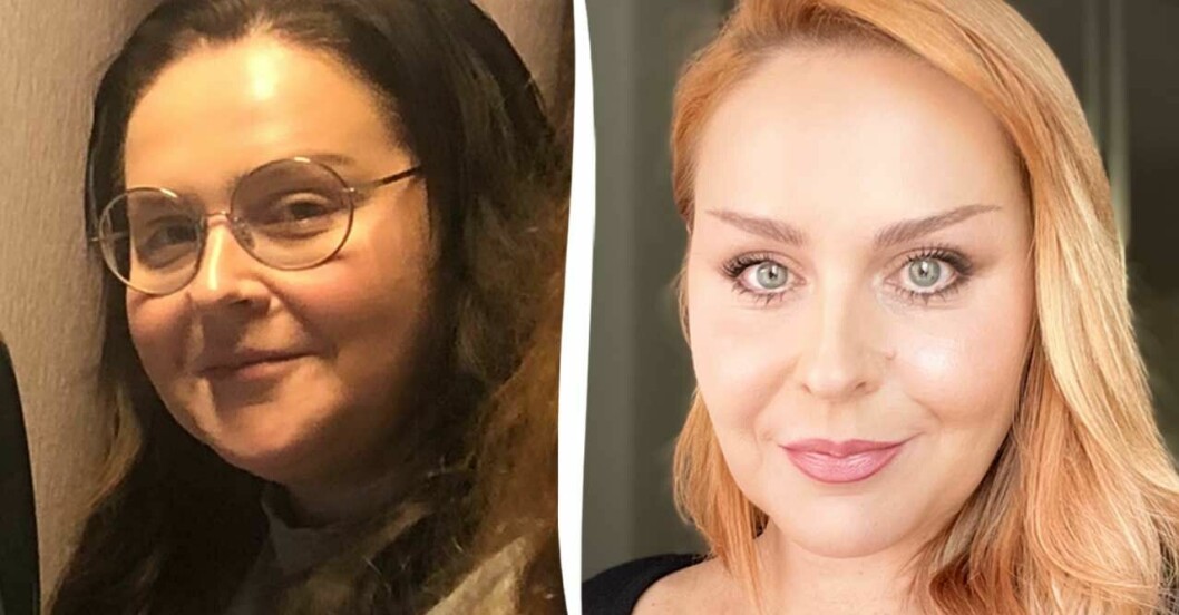 Bilden till vänster är tagen min sista dag i missbruket 2019. Bilden till höger är från 2023. beatrice blom nykter alkoholist
