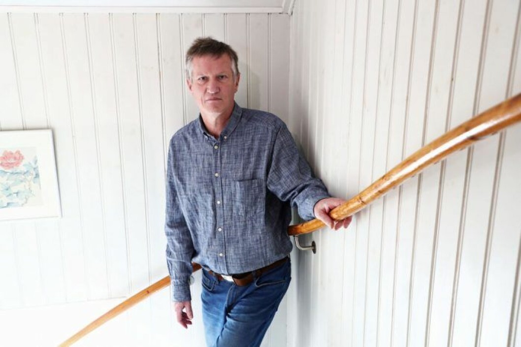 Anders Tegnell hemma i huset i Vreta Kloster.
