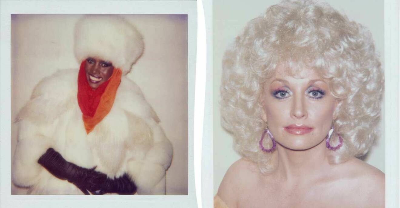 Till vänster: Grace Jones, 1984. Till höger: Dolly Parton, 1985.