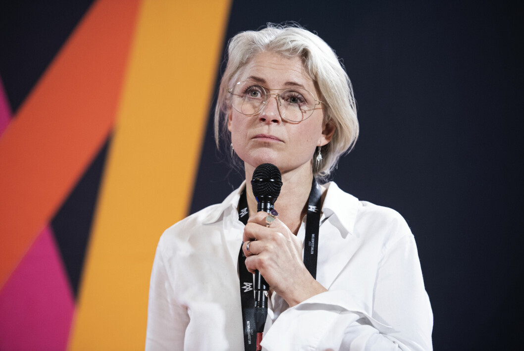 <span class=" italic" data-lab-italic_desktop="italic">Melodifestivalens </span>projektledare Anette Brattström bekräftar omgörningen av tävlingen. anette brattström