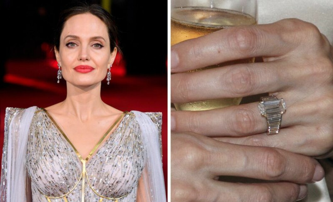 Angelina Jolie. Angelina Jolie och en diamantring