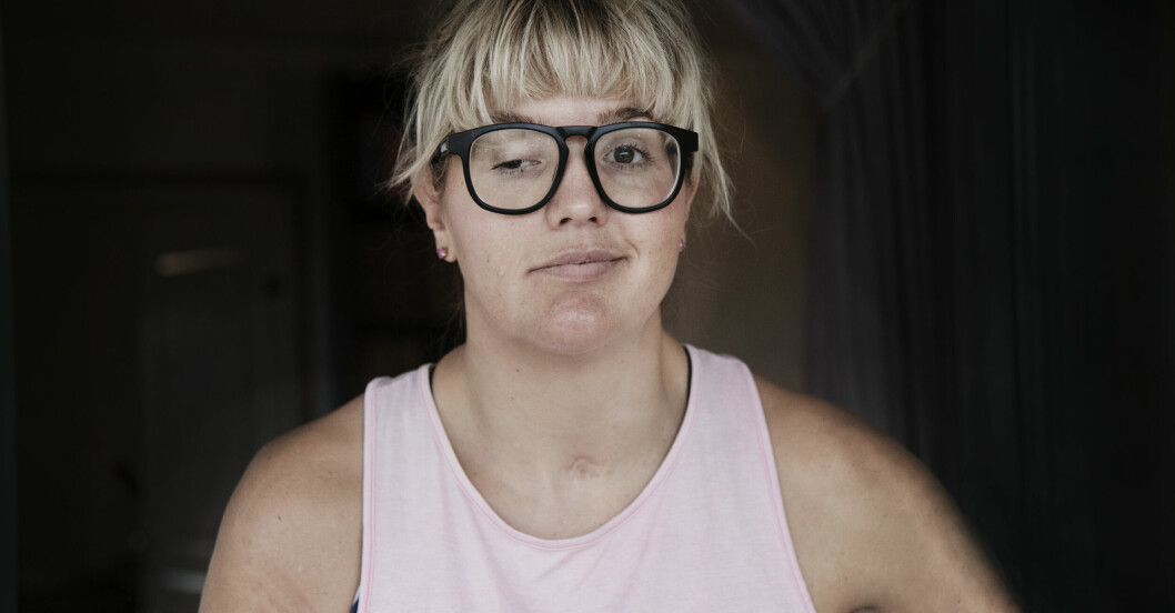 Anna Holmlunds liv förändrades för alltid efter allvarliga kraschen. Anna Holmlund.