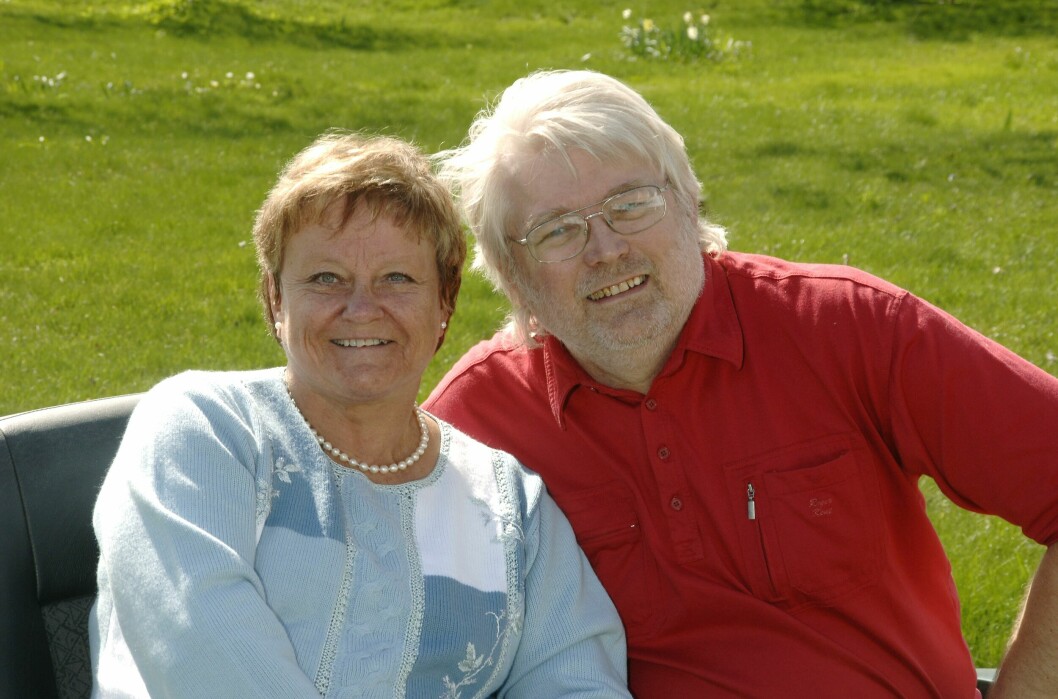 Anna-Lena Löfgren med sambon Peter Kontratski, 2007.