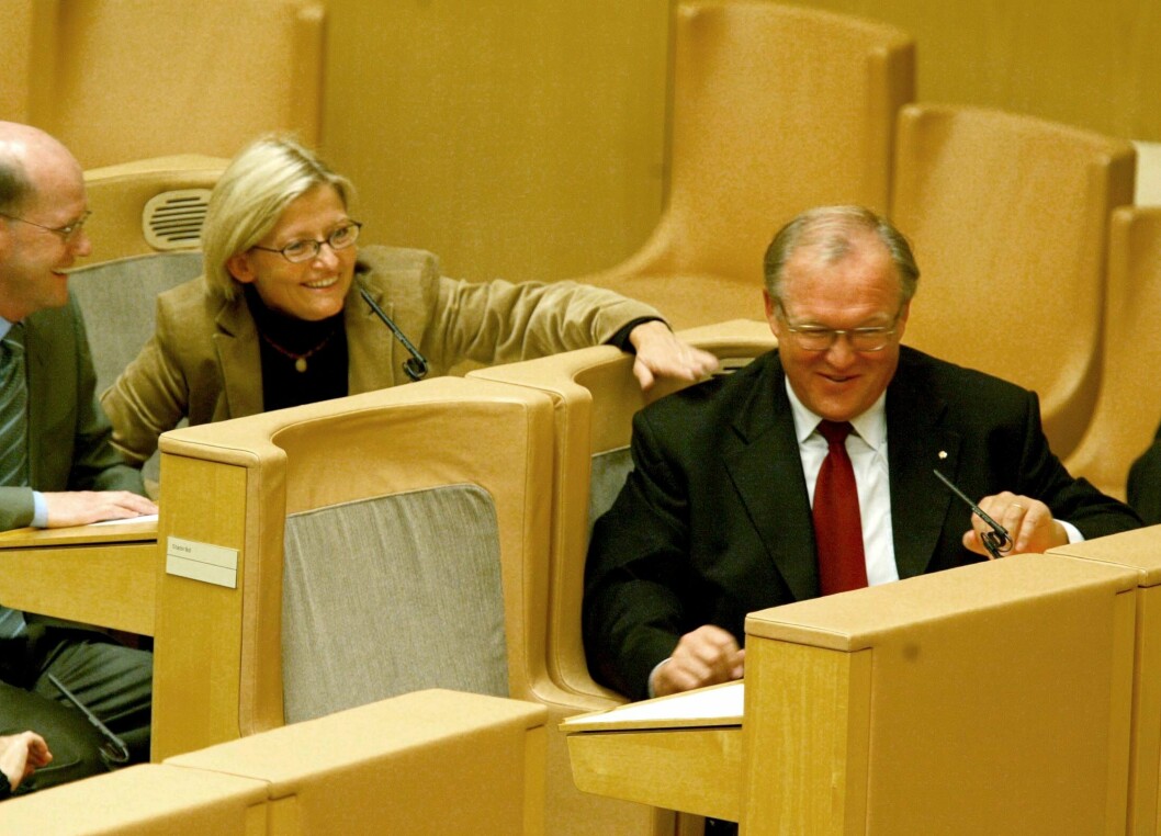 Anna Lindh och Göran Persson.