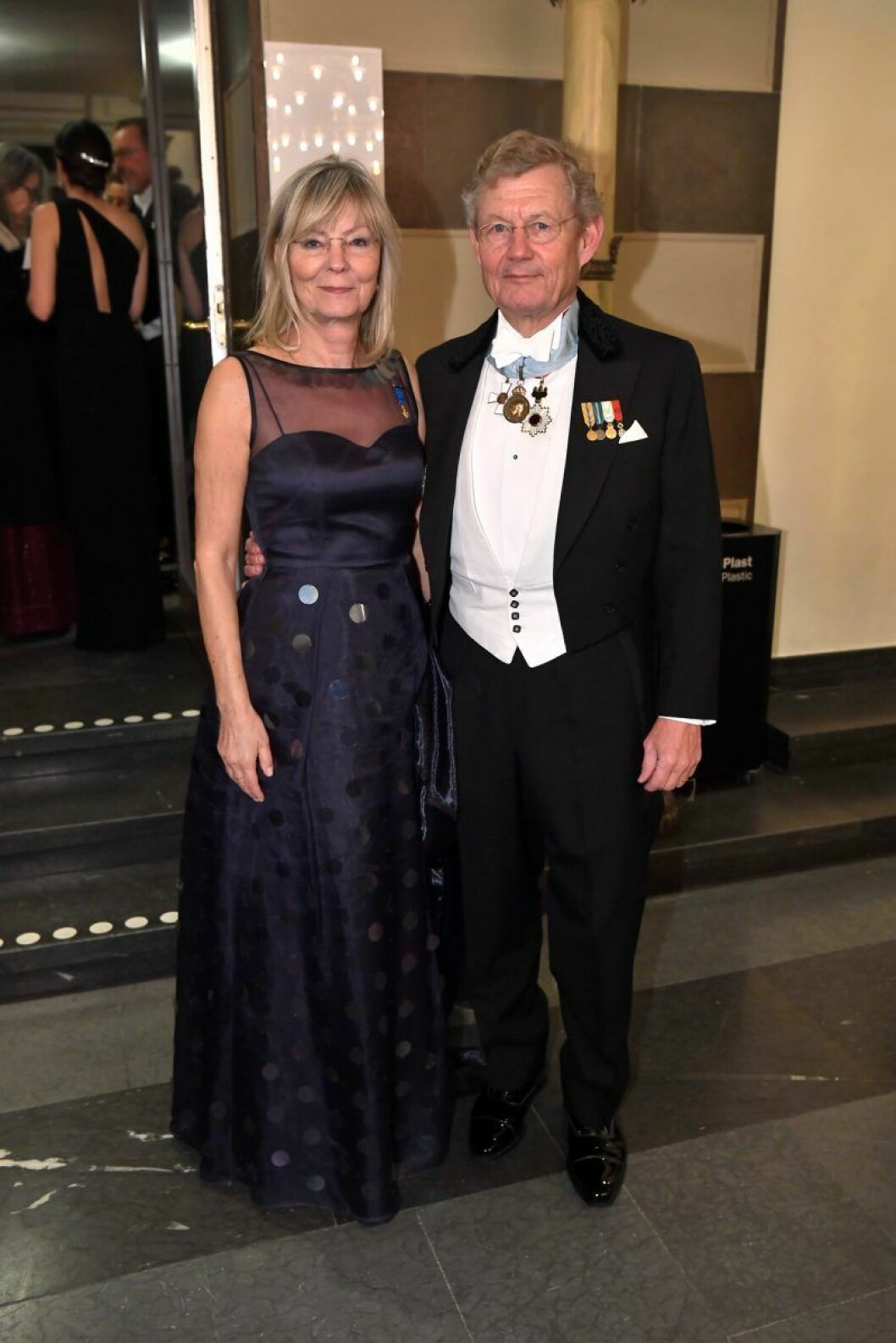 Annika Levin och Jacob Wallenberg. Annika Levin och Jacob Wallenberg på Nobel