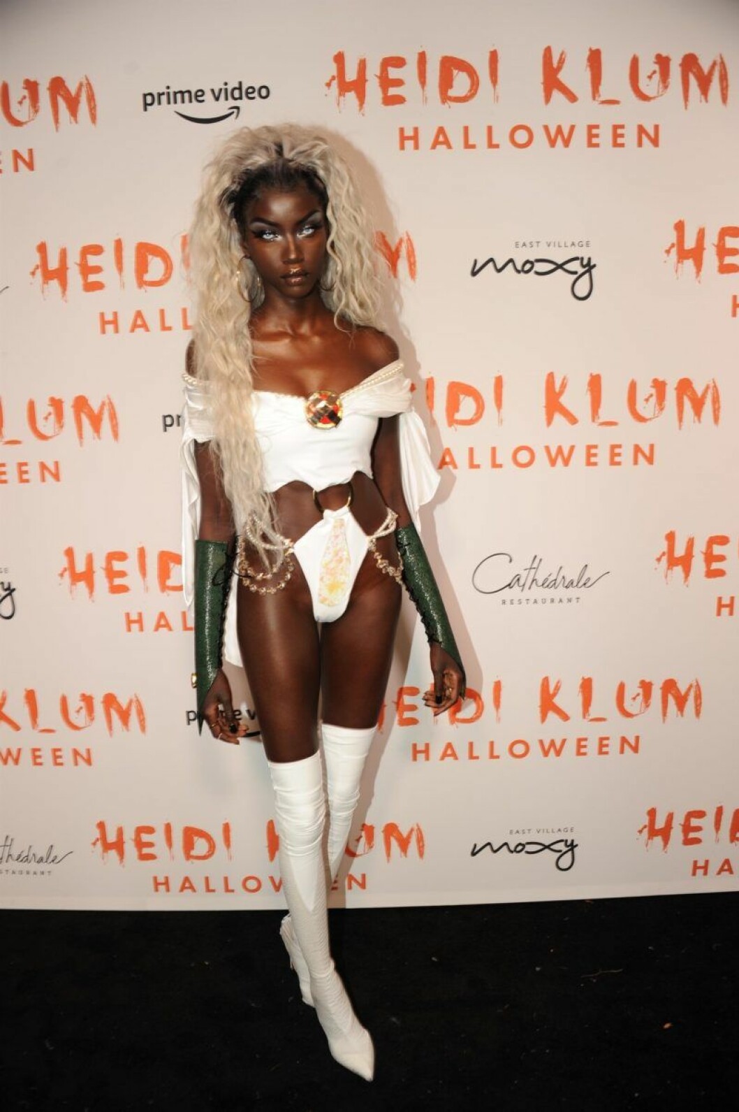 Anok Yai. Anok Yai på Heidi Klums halloweenfest 2019