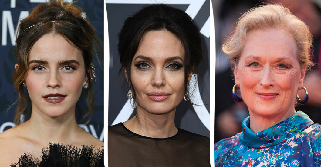 Emma Watson, Angelina Jolie, Meryl Streep.