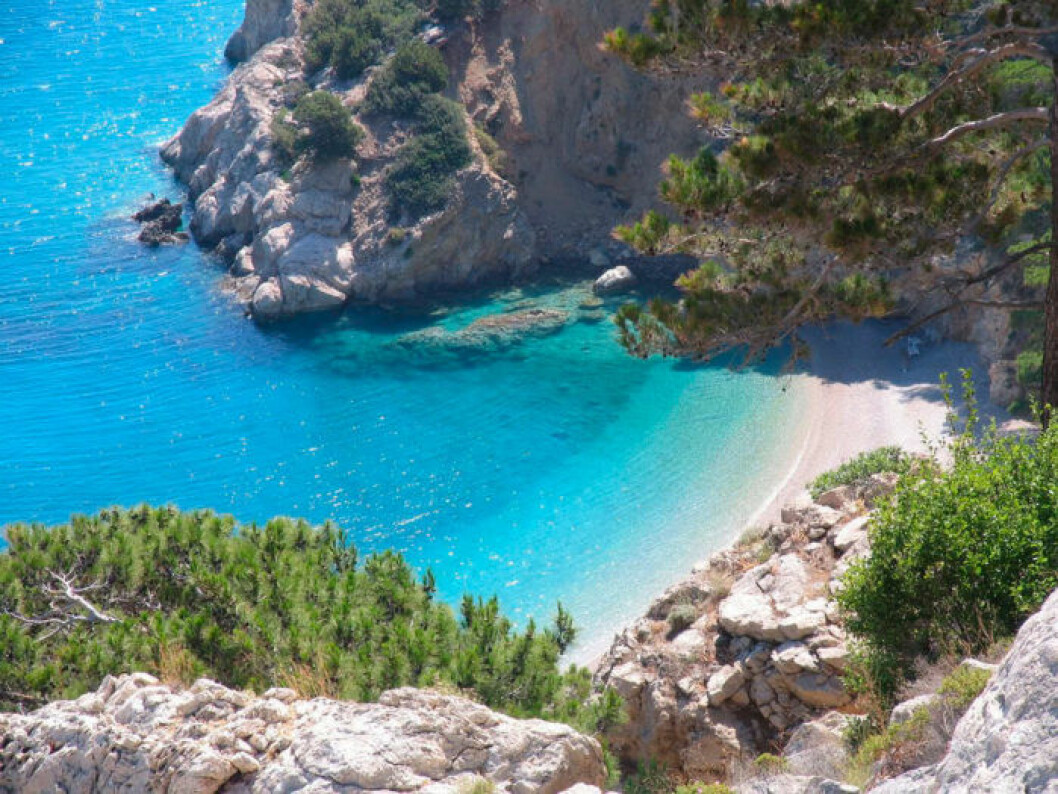 Stranden Apela på Karpathos. Stranden Apela på Karpathos.