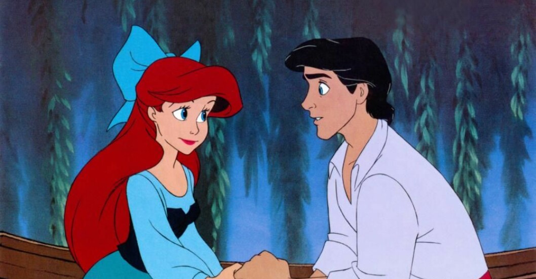 THE LITTLE MERMAID, from left: Ariel, Prince Eric, 1989, Walt Disney