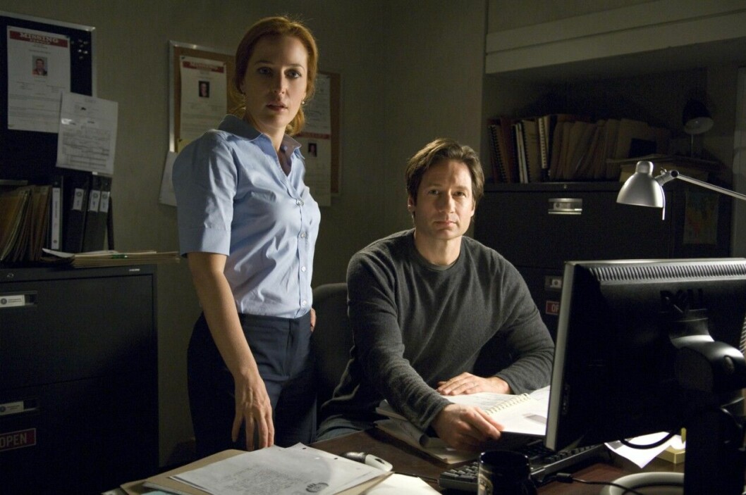 Vad tiden går! Gillian Anderson och David Duchovny i Arkiv X 2008. Gillian Anderson och David Duchovny i Arkiv X