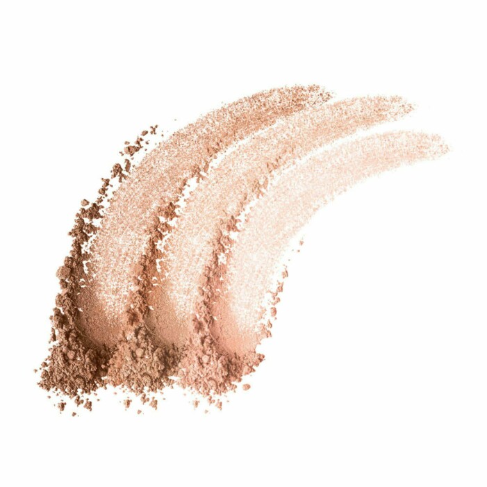 solpuder med tre olika finish