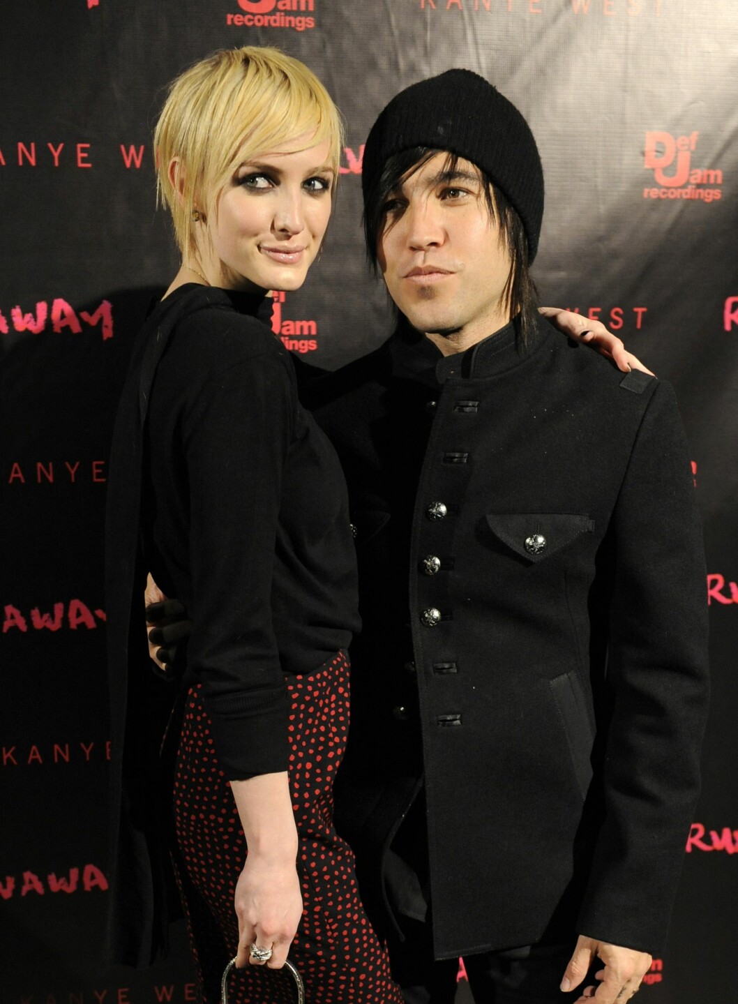 Ashlee Simpson med sitt ex-kex Pete Wentz 2010. ashlee simpson och pete wentz