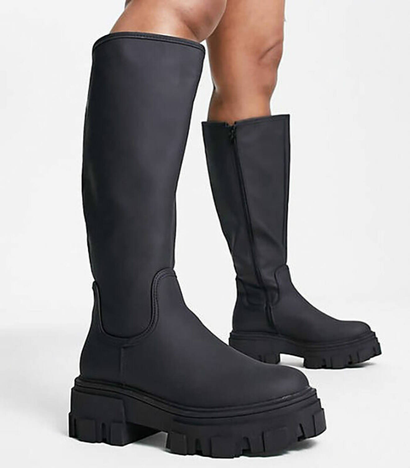Chunky boots för breda vader från Asos Design