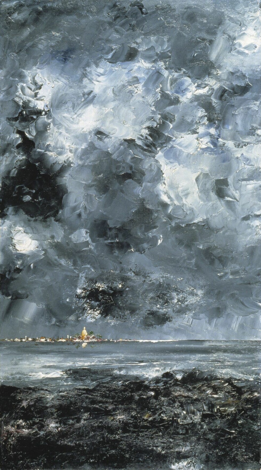 August Strindberg, Staden, 1903, Olja på duk. Nationalmuseum.