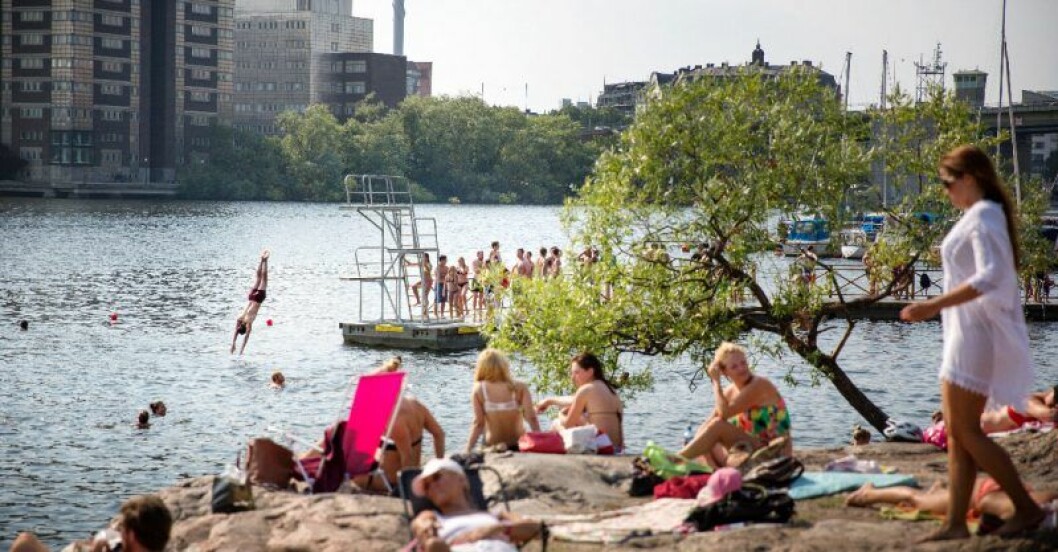 Stockholm har många badplatser mitt i stan. badplatser stockholm
