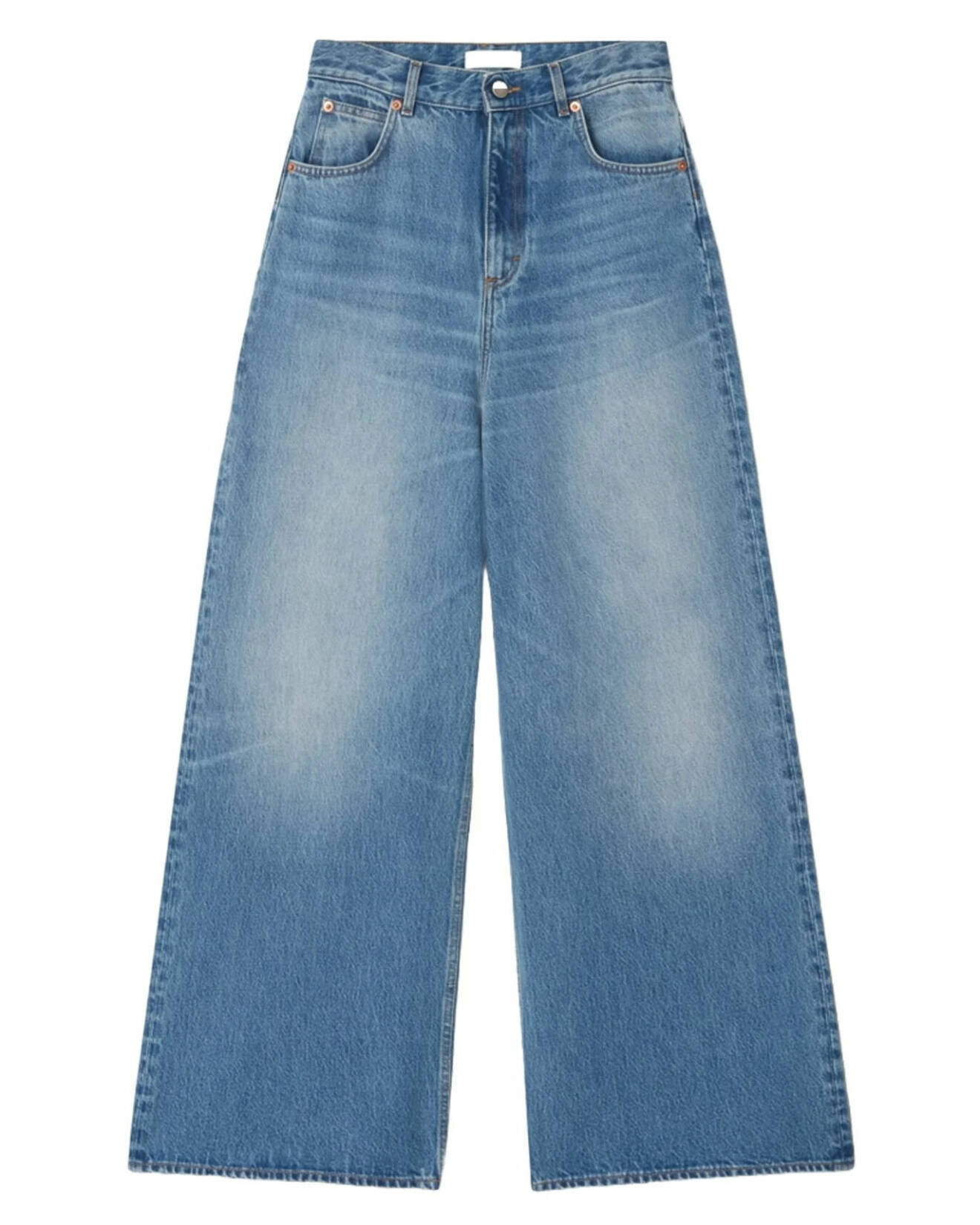 blå baggy jeans för dam från teurn studios