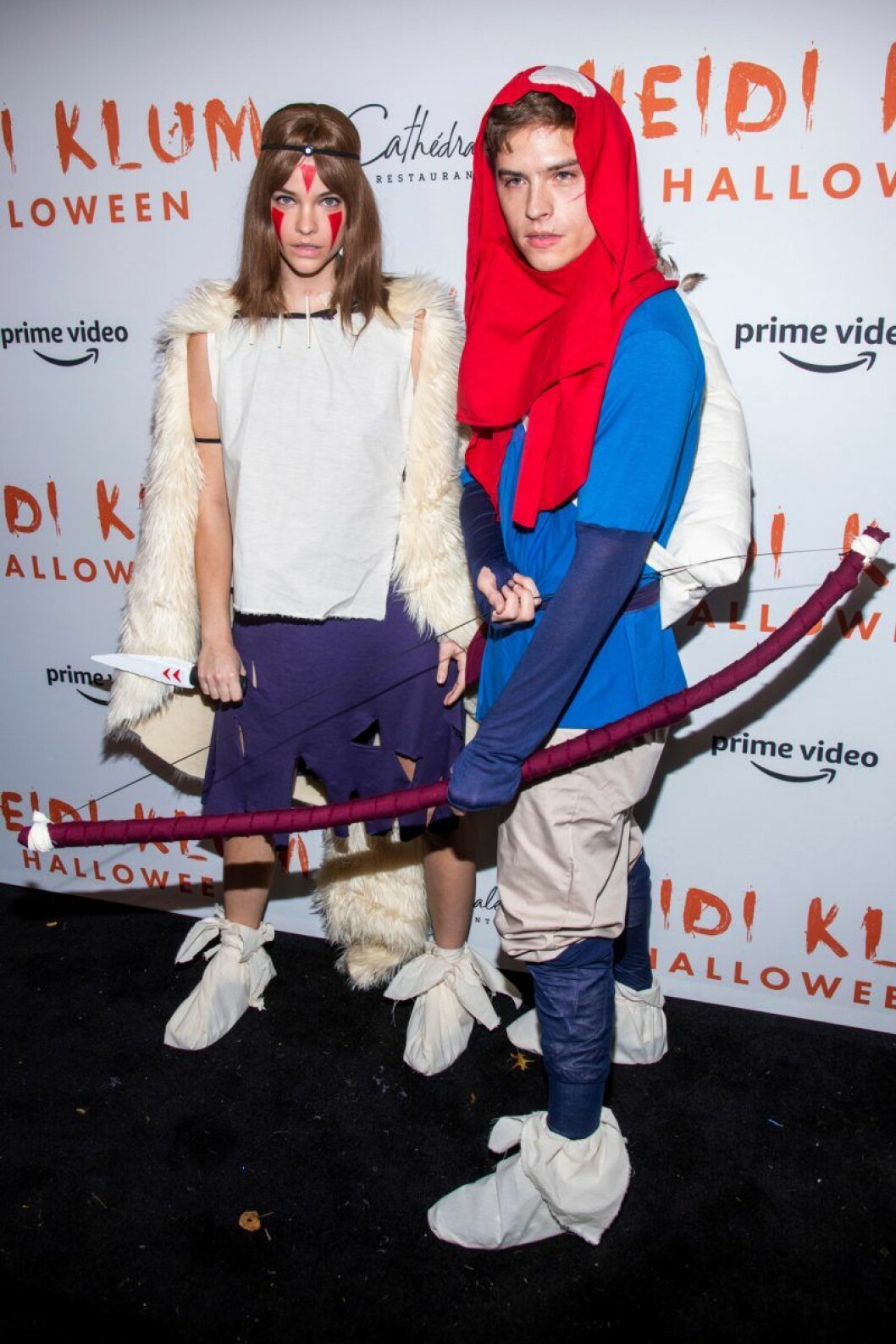 Barbara Palvin och Dylan Sprouse på Heidi Klums halloweenfest 2019