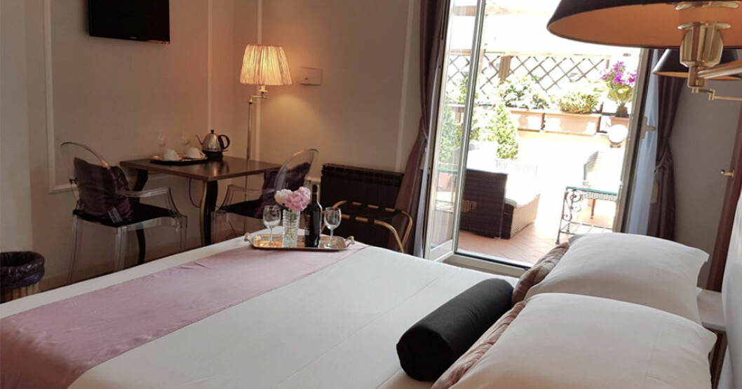 Förutom de fina rummen uppskattar gästerna hotellpersonalens personliga bemötande. Foto: Althea Inn Roof Terrace tips på bra hotell i rom althea inn roof terrace