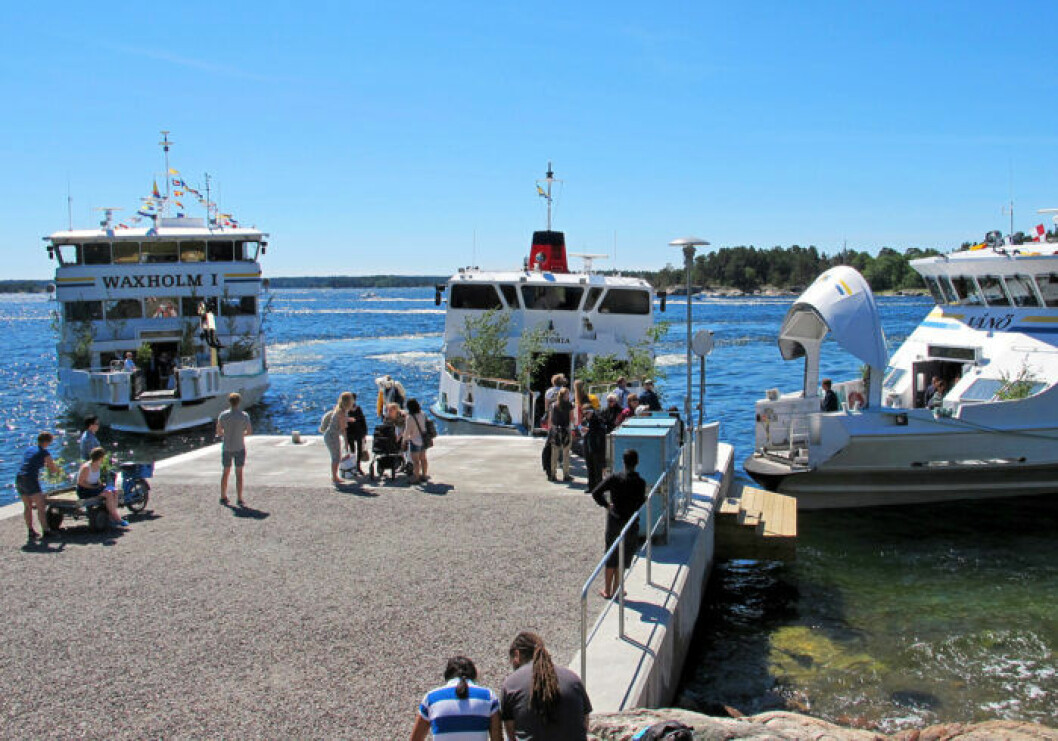 Foto: Kajsa Markne, Skärgårdsstiftelsen. Båtluffa i Skärgården
