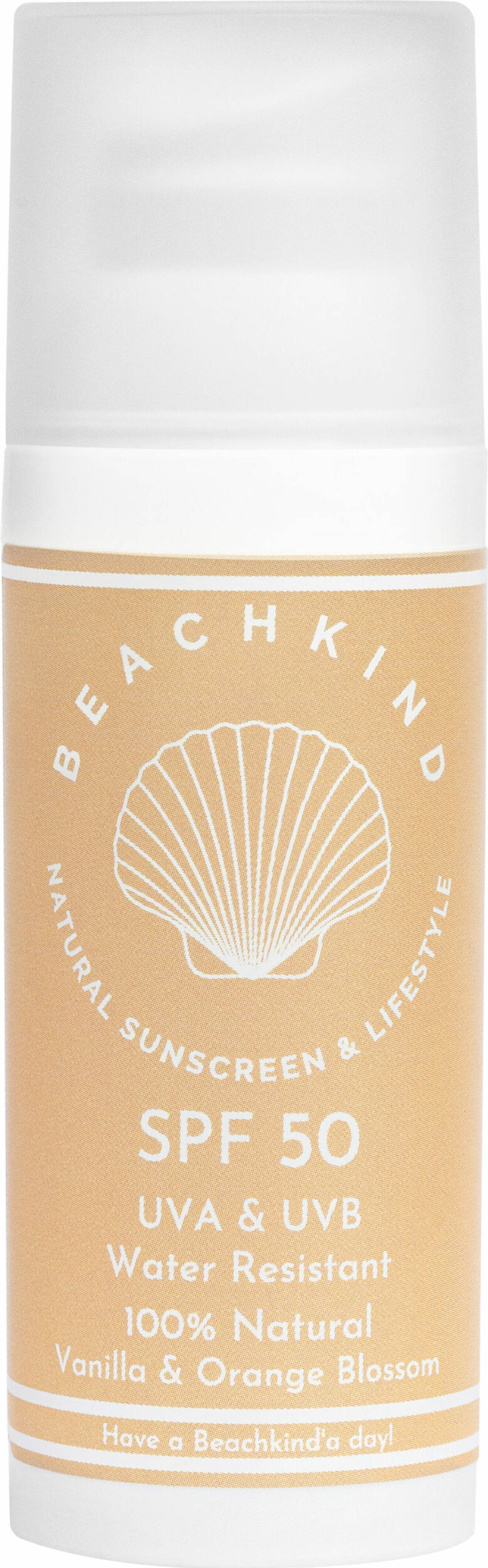 Beachkind Natural Sunscreen SPF50, UVA, UVB