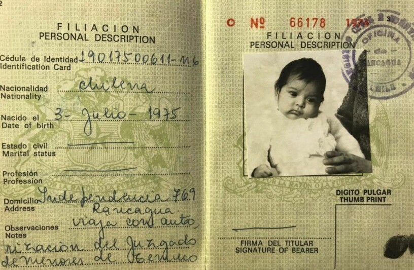 Maria Diemars pass, som visade sig vara förfalskat när man granskade det.