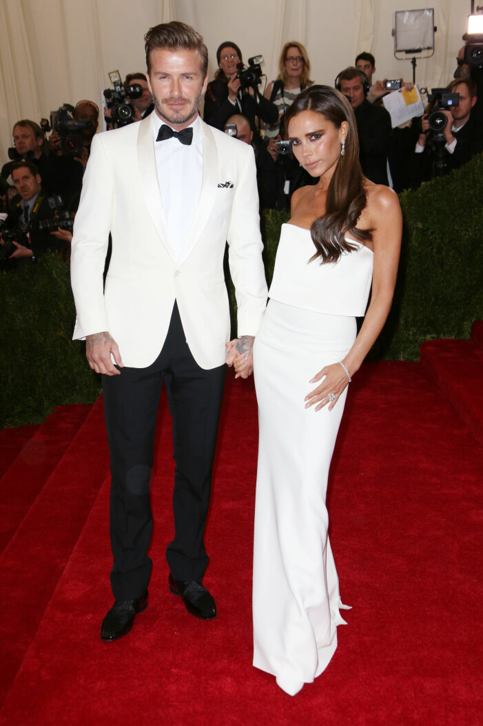 David och Victoria Beckham, 2014, MET