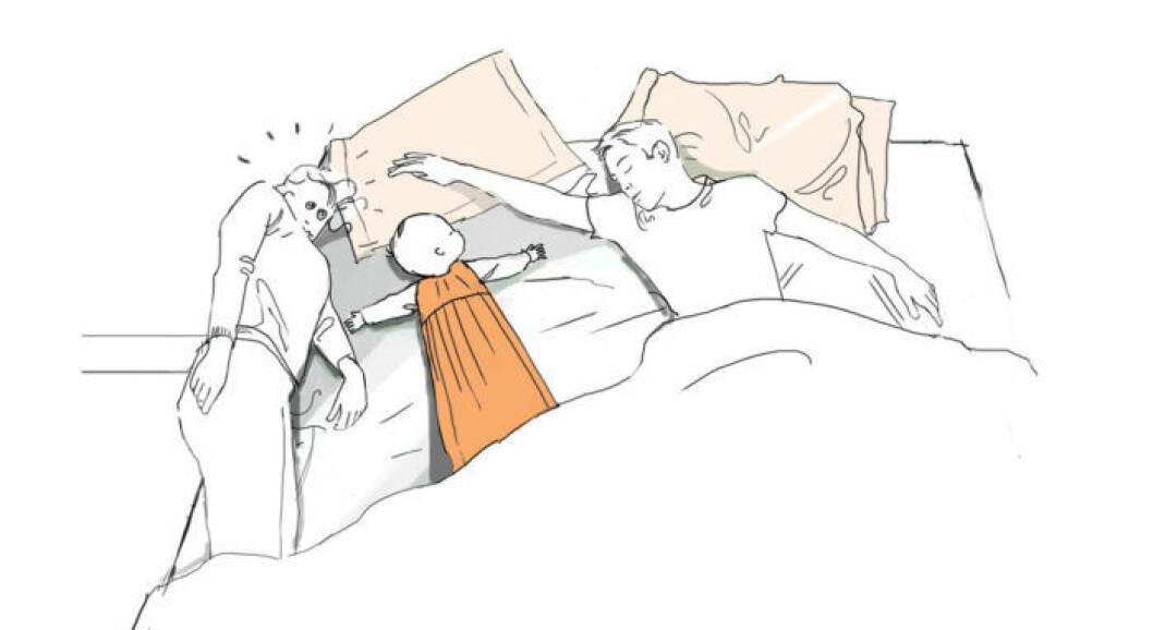 (Nej, bebisar ska inte sova på mage) bed1