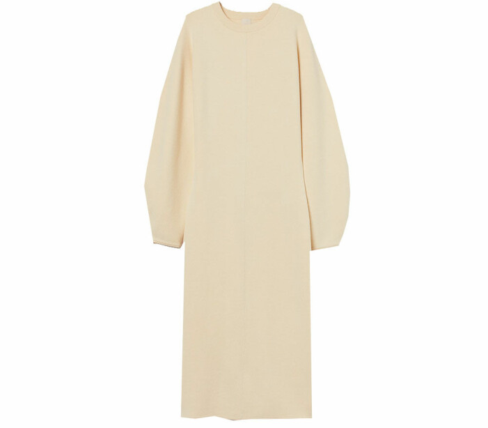 beige klänning hm