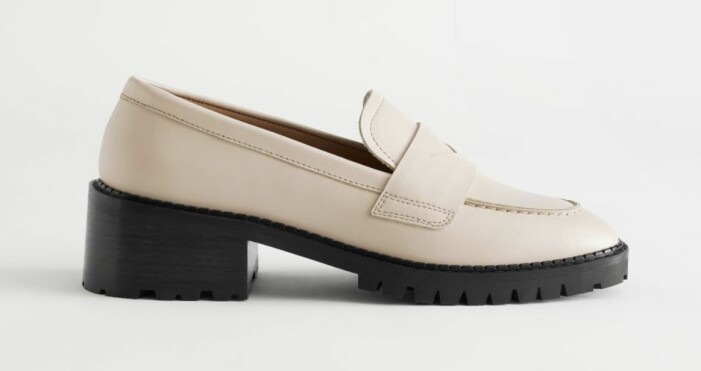 beige loafer & other stories