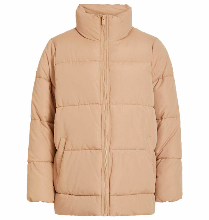 beige puffjacka vila